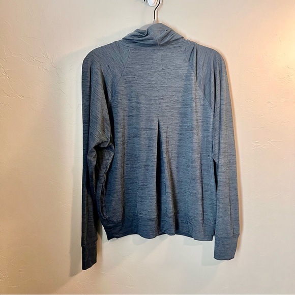 Prana Sol Protect Heather Cowl Neck Pullover Shirt with Pockets Outdooors Hiking - Picture 12 of 12